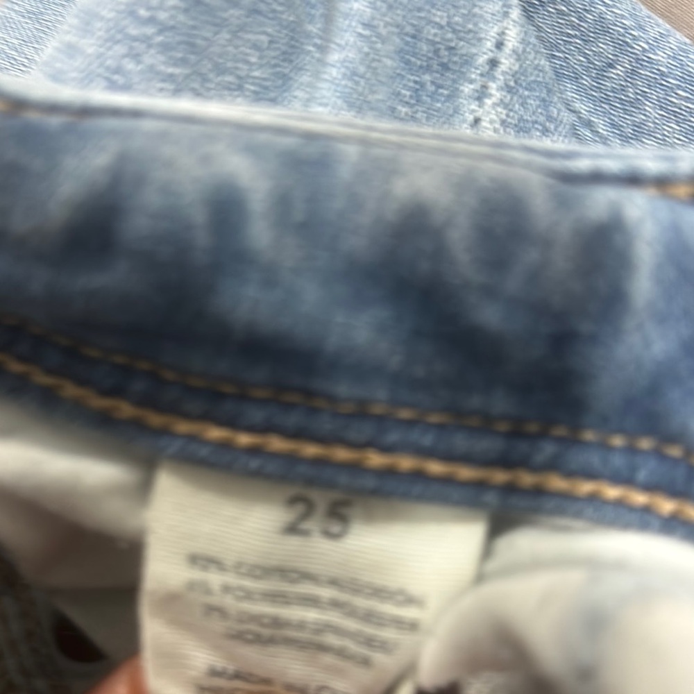 BKE Blue Boyfriend Jeans with Distressed Details - Picture 3 of 5